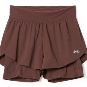 REI Women's Brown Layered Athletic Skort